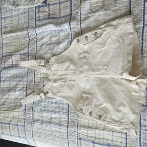 Overall shorts from old navy in cream